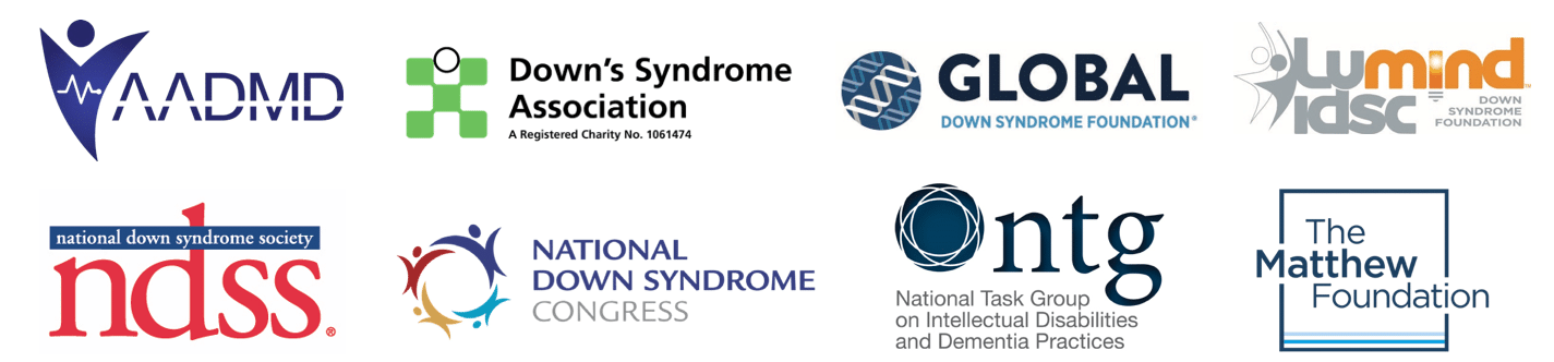 COVID-19 and Down Syndrome 4 covid update logos